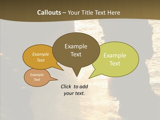 Craters Hawaiian Mound PowerPoint Template