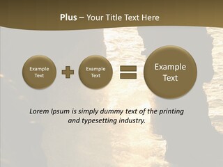 Craters Hawaiian Mound PowerPoint Template