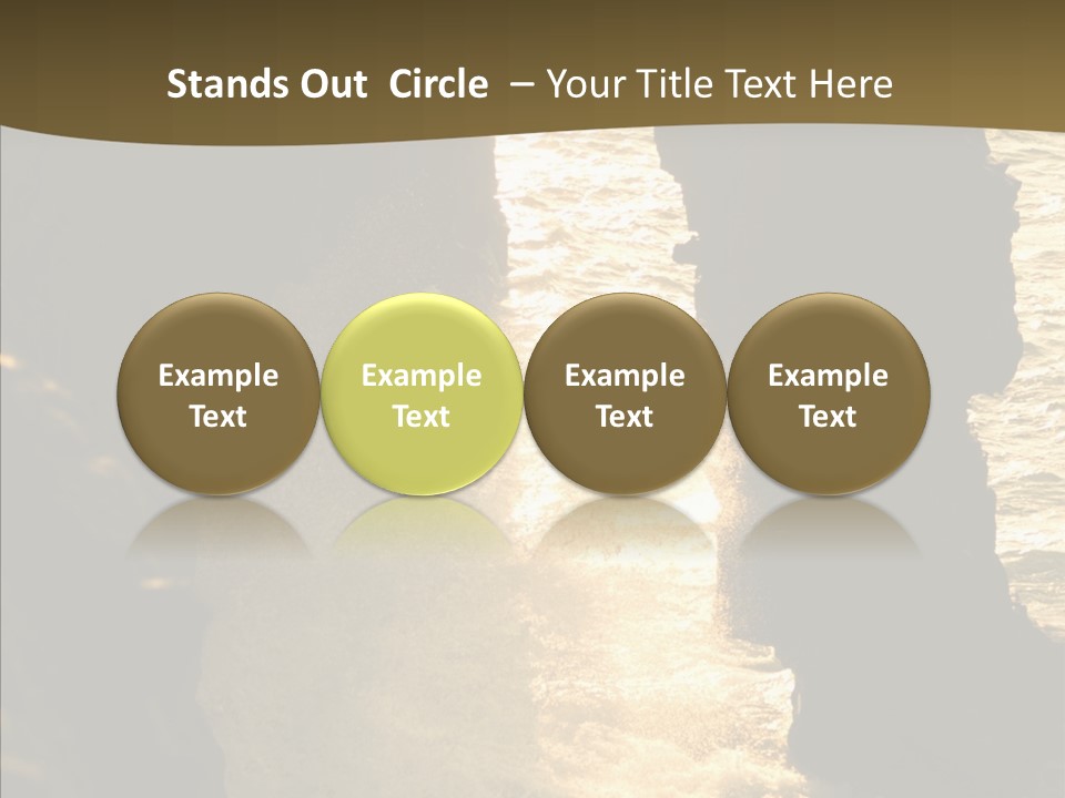 Craters Hawaiian Mound PowerPoint Template