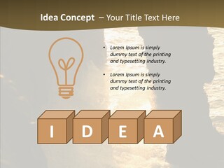 Craters Hawaiian Mound PowerPoint Template