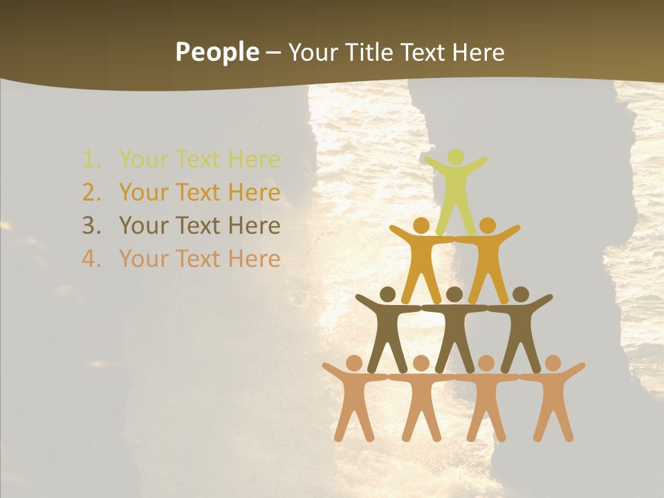 Craters Hawaiian Mound PowerPoint Template