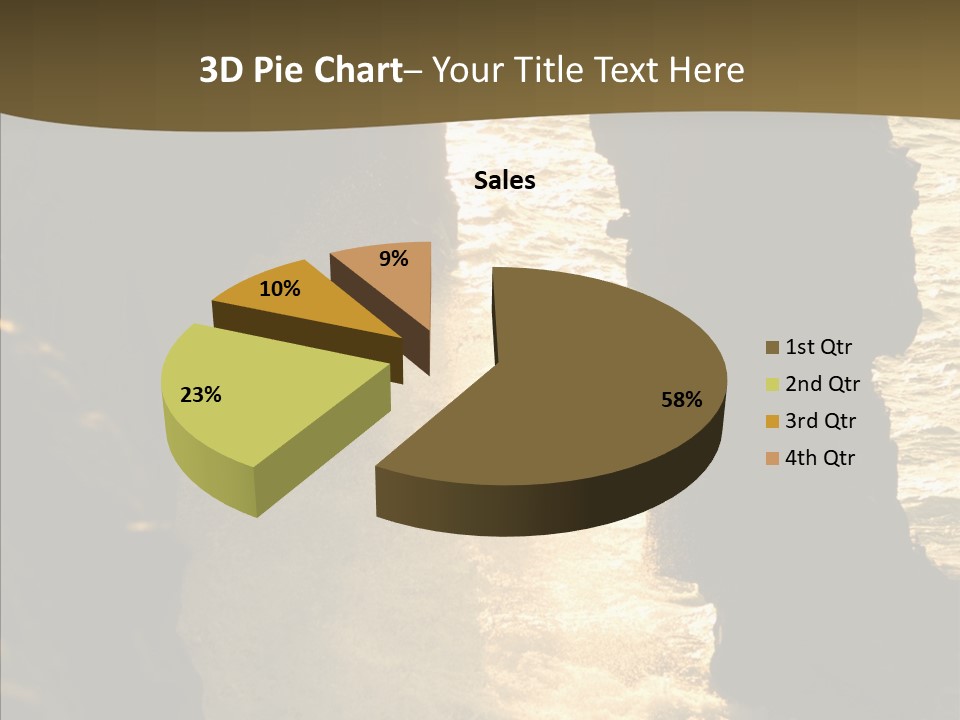 Craters Hawaiian Mound PowerPoint Template