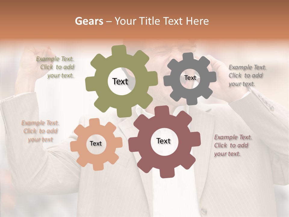 Human Group Figure PowerPoint Template