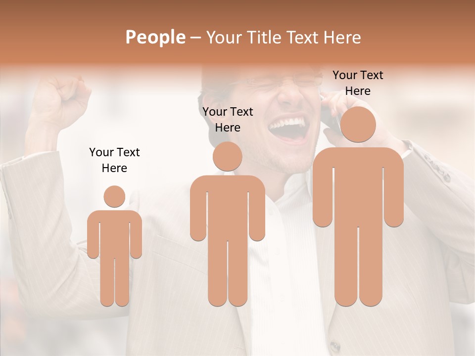 Human Group Figure PowerPoint Template
