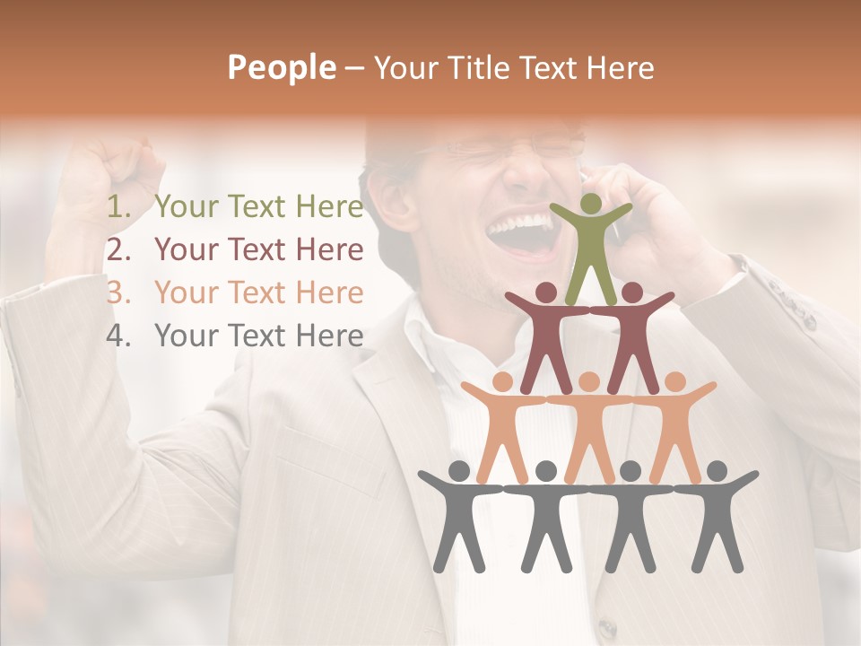 Human Group Figure PowerPoint Template