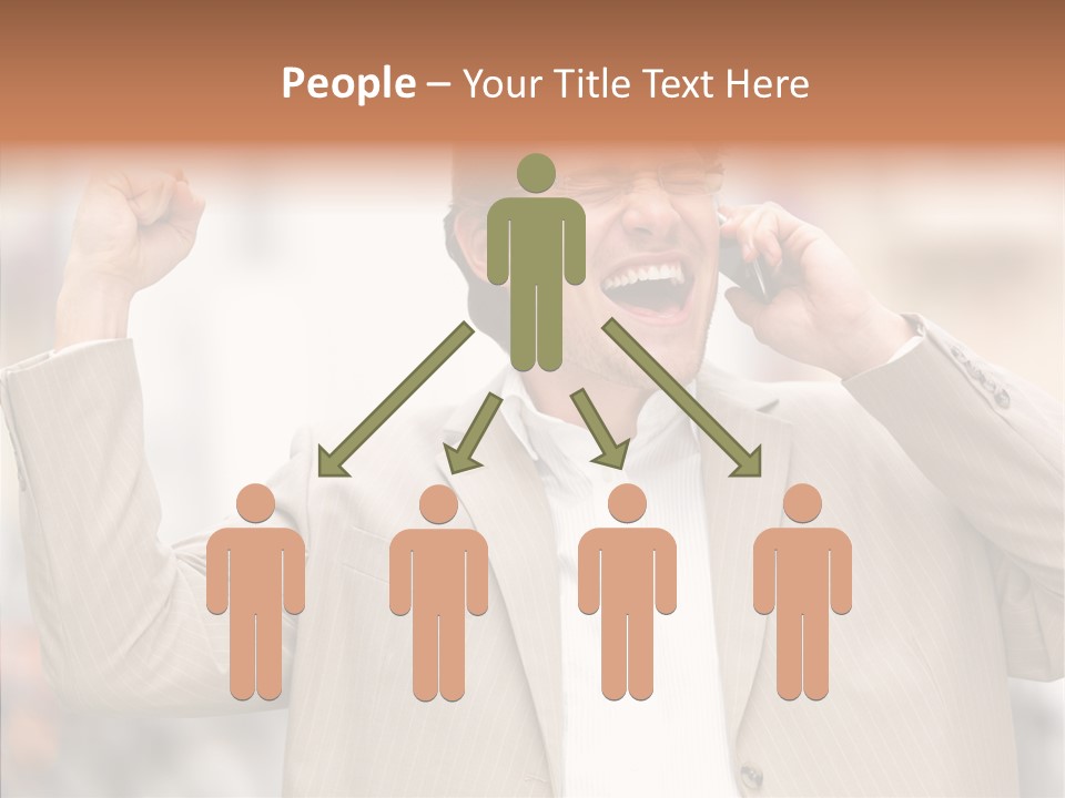 Human Group Figure PowerPoint Template