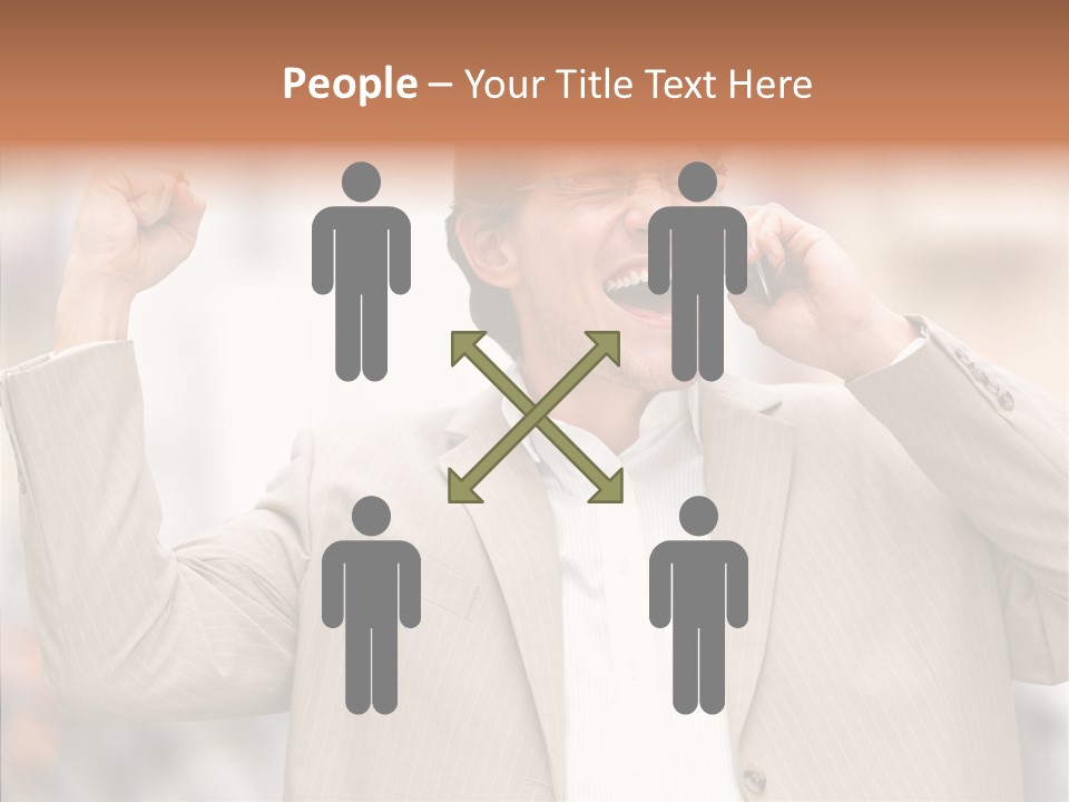 Human Group Figure PowerPoint Template