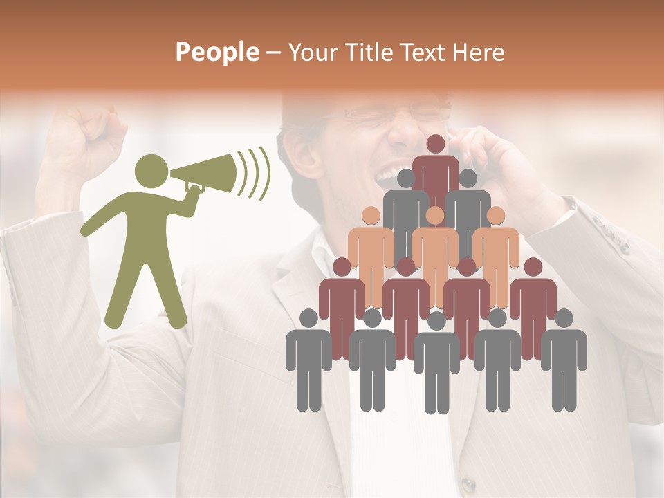 Human Group Figure PowerPoint Template