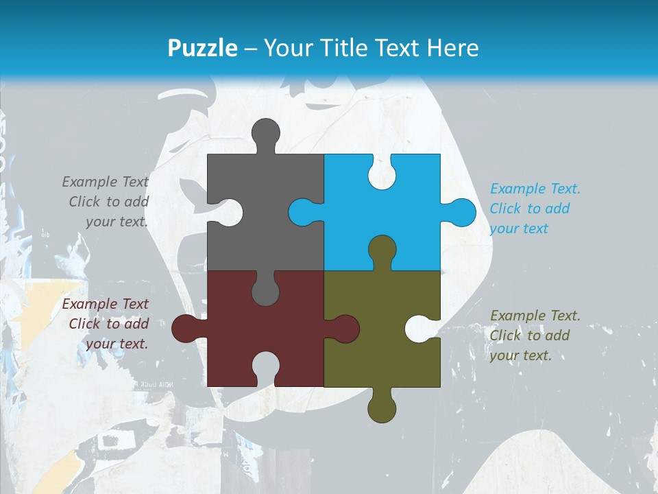 Advertisement Angela Caricature PowerPoint Template