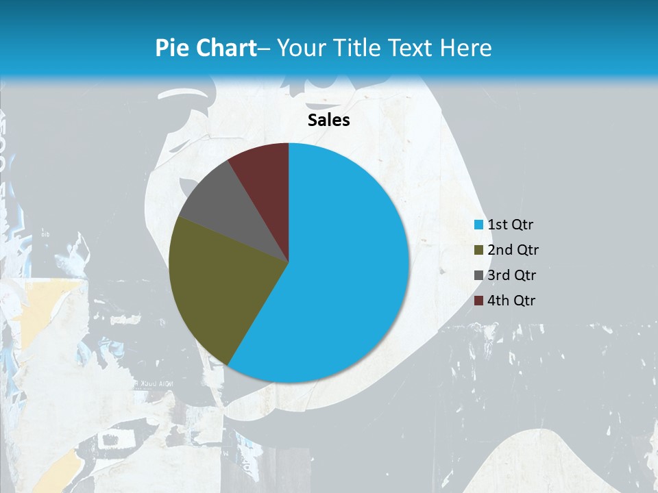 Advertisement Angela Caricature PowerPoint Template