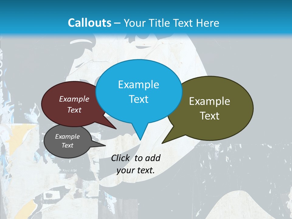 Advertisement Angela Caricature PowerPoint Template