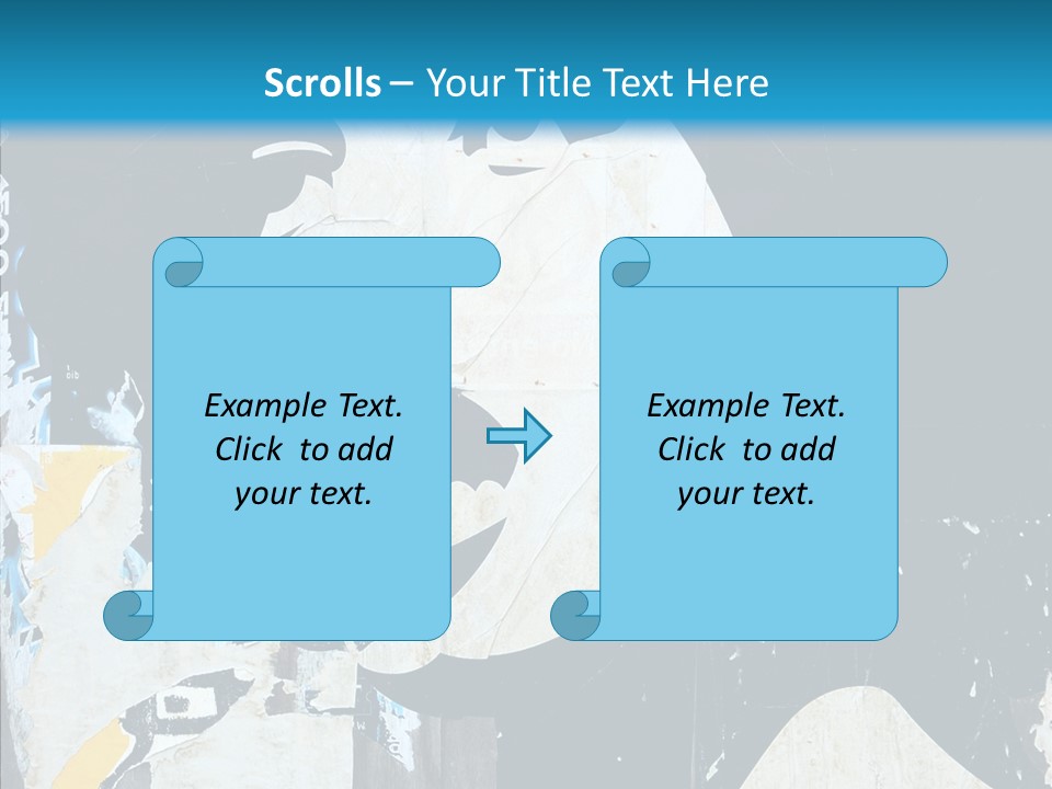 Advertisement Angela Caricature PowerPoint Template