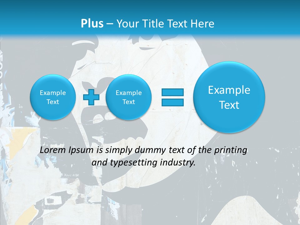 Advertisement Angela Caricature PowerPoint Template