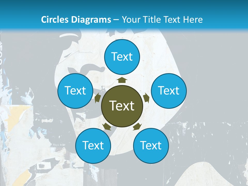 Advertisement Angela Caricature PowerPoint Template