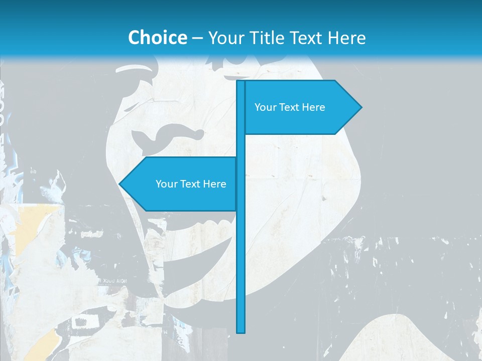 Advertisement Angela Caricature PowerPoint Template