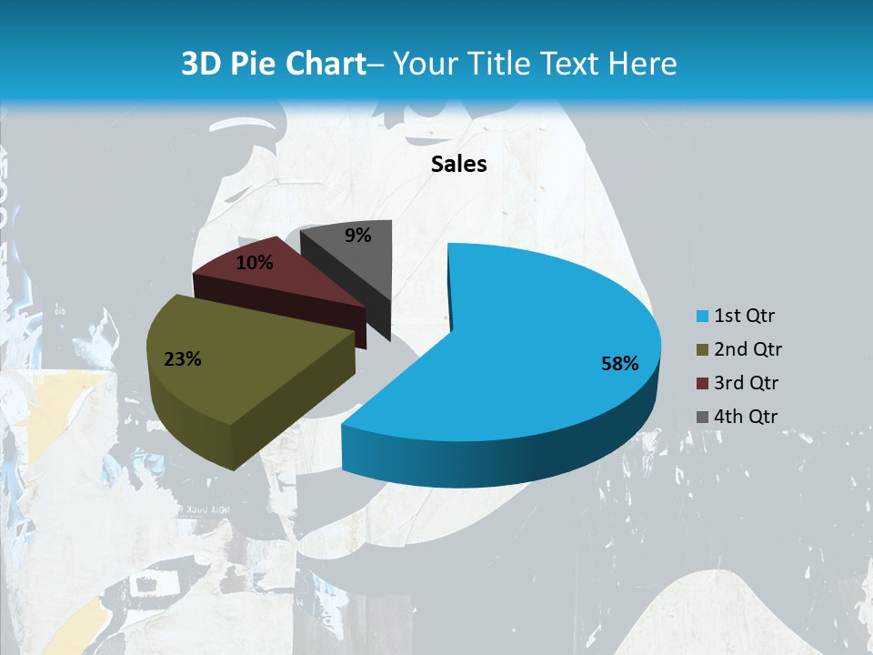 Advertisement Angela Caricature PowerPoint Template