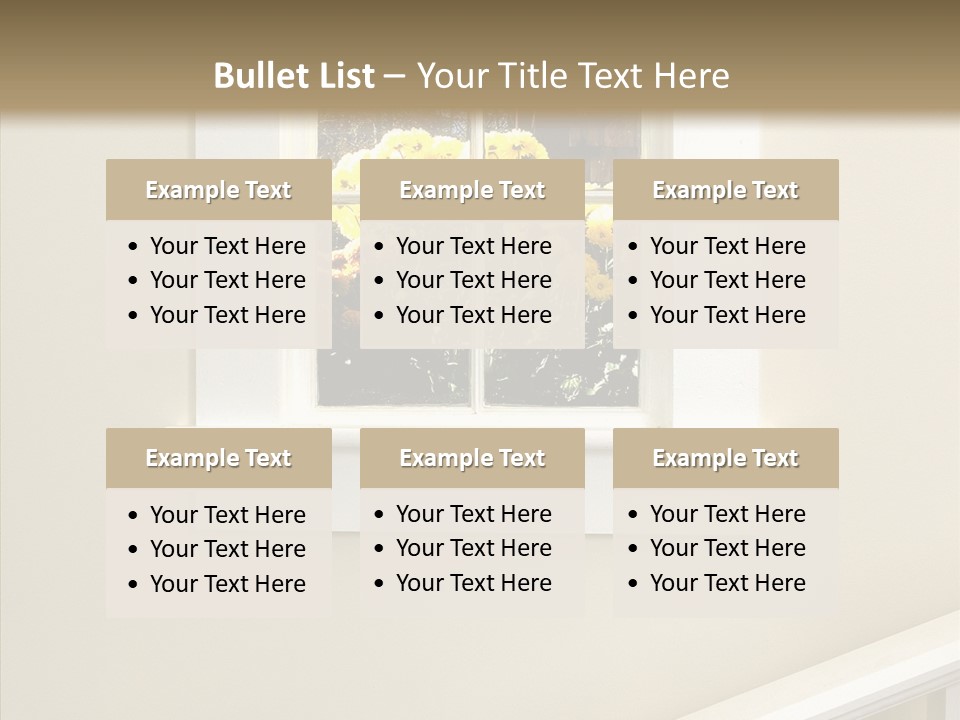 Styles Window Room PowerPoint Template