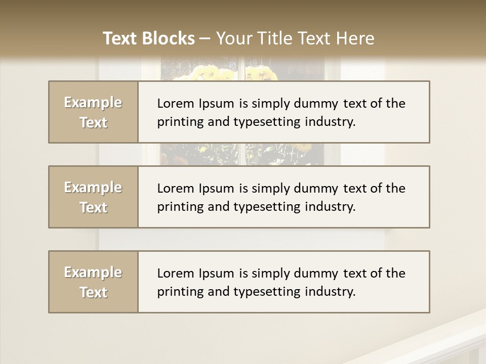 Styles Window Room PowerPoint Template