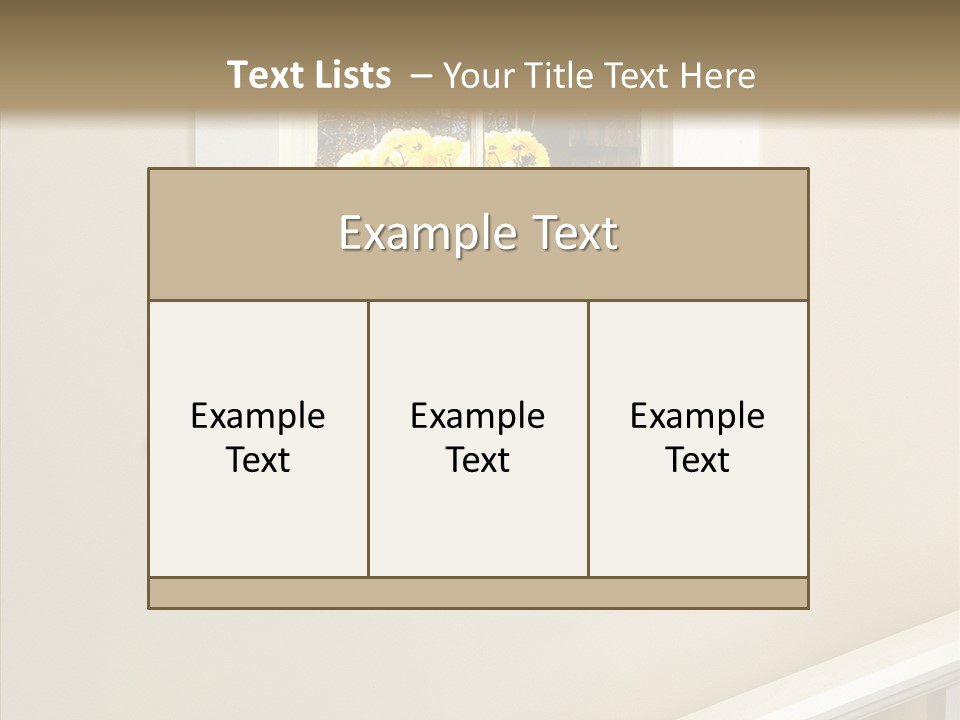 Styles Window Room PowerPoint Template