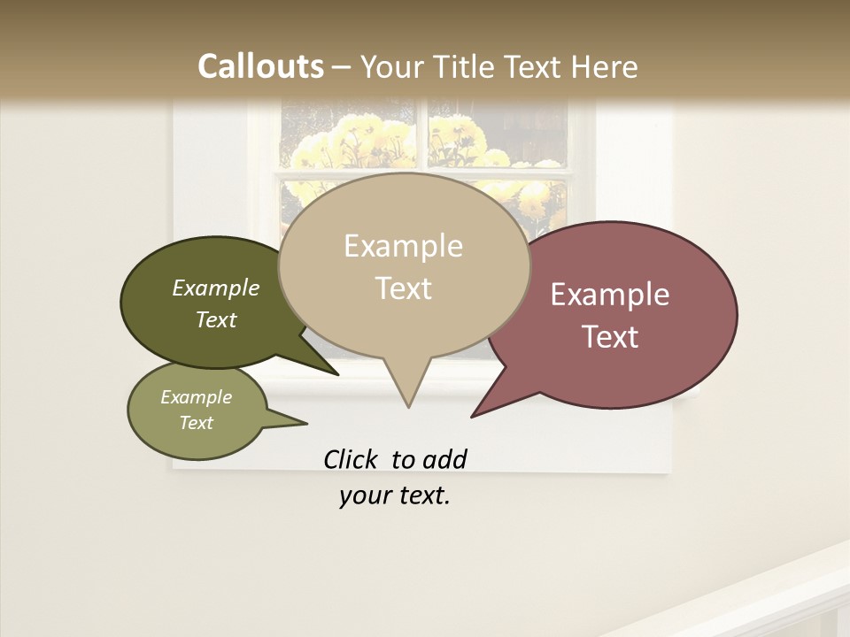 Styles Window Room PowerPoint Template