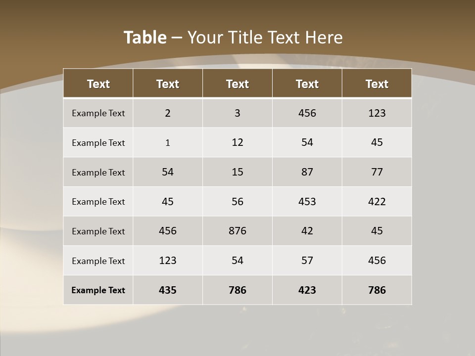 Raw Meal Close Up PowerPoint Template