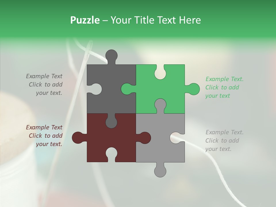 Tangle Darn Work PowerPoint Template