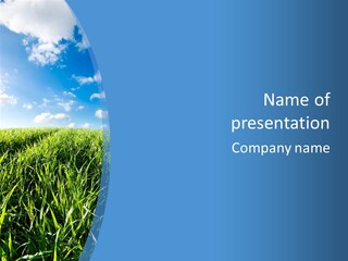 Blue White Wind PowerPoint Template