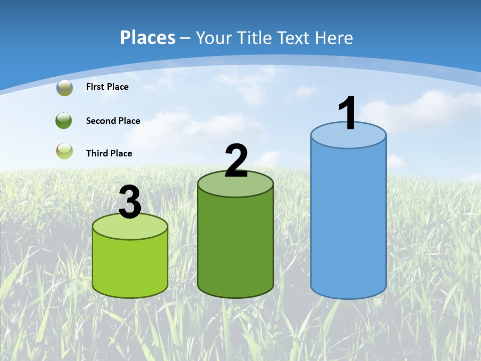 Blue White Wind PowerPoint Template