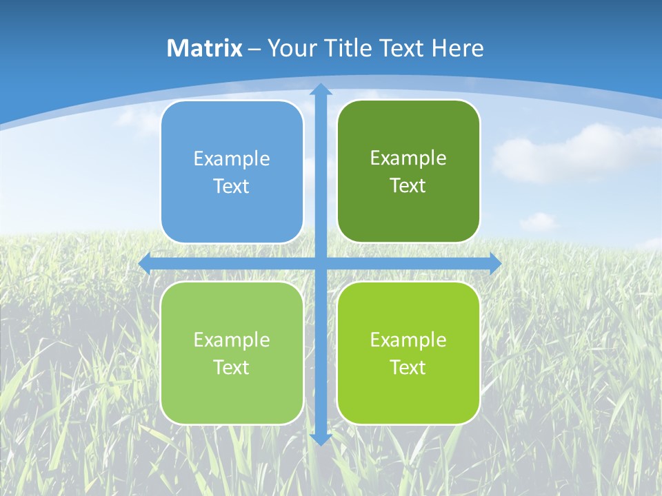 Blue White Wind PowerPoint Template