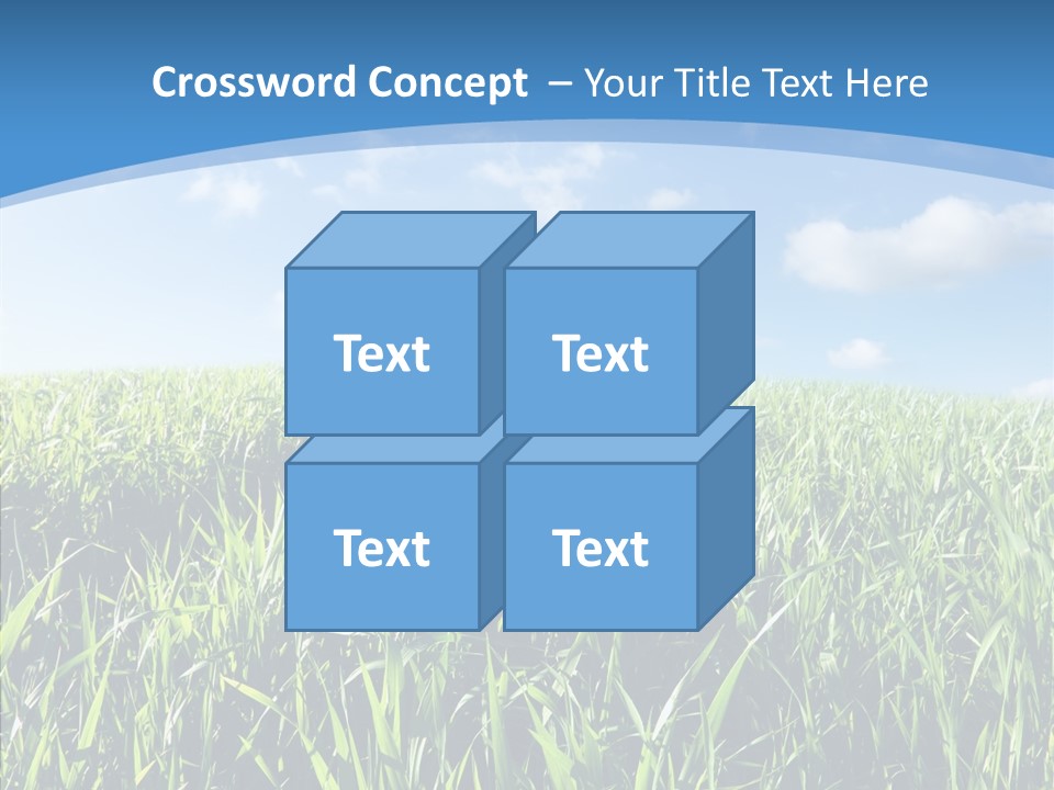 Blue White Wind PowerPoint Template
