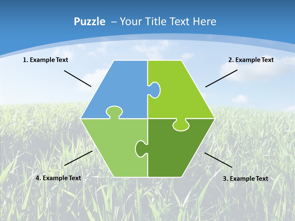 Blue White Wind PowerPoint Template