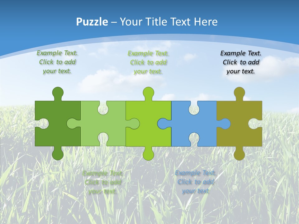 Blue White Wind PowerPoint Template