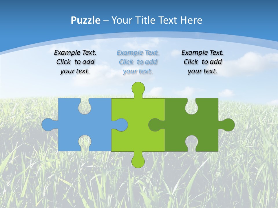 Blue White Wind PowerPoint Template