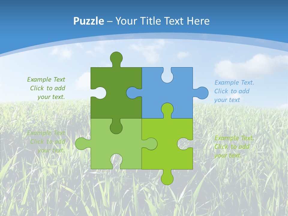 Blue White Wind PowerPoint Template