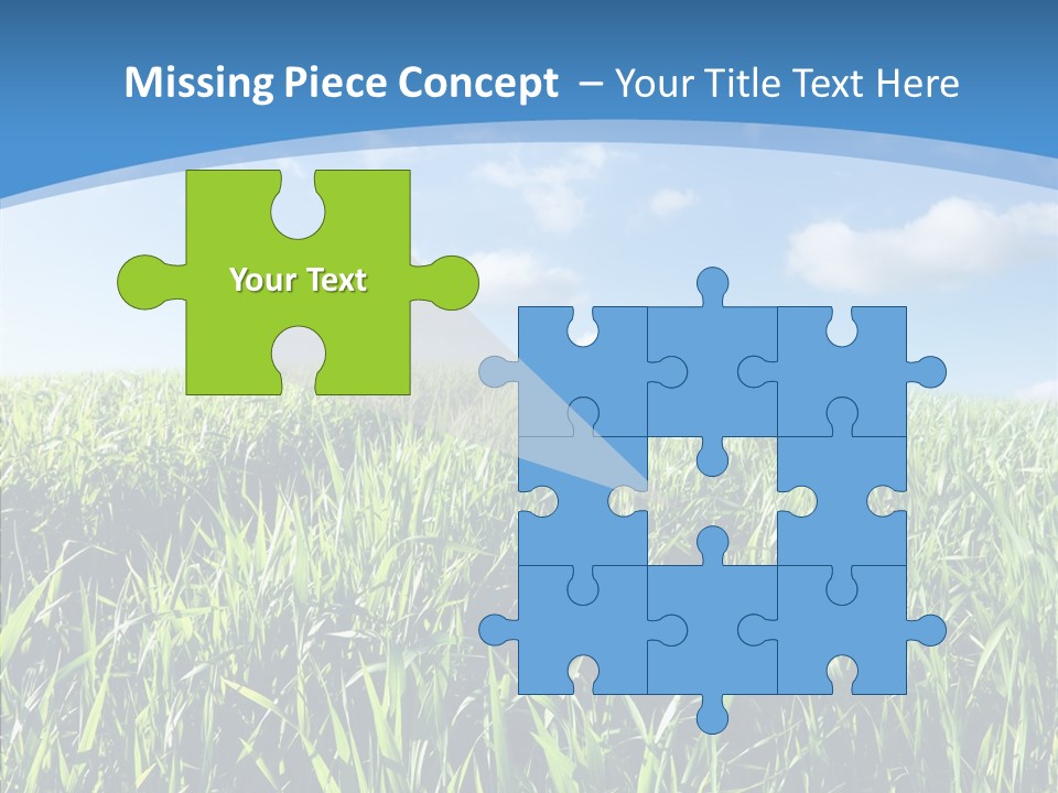 Blue White Wind PowerPoint Template