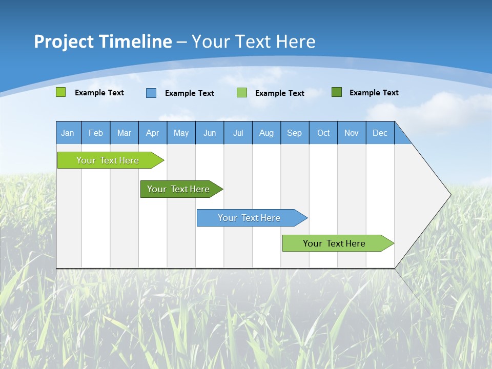 Blue White Wind PowerPoint Template