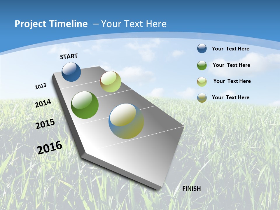 Blue White Wind PowerPoint Template