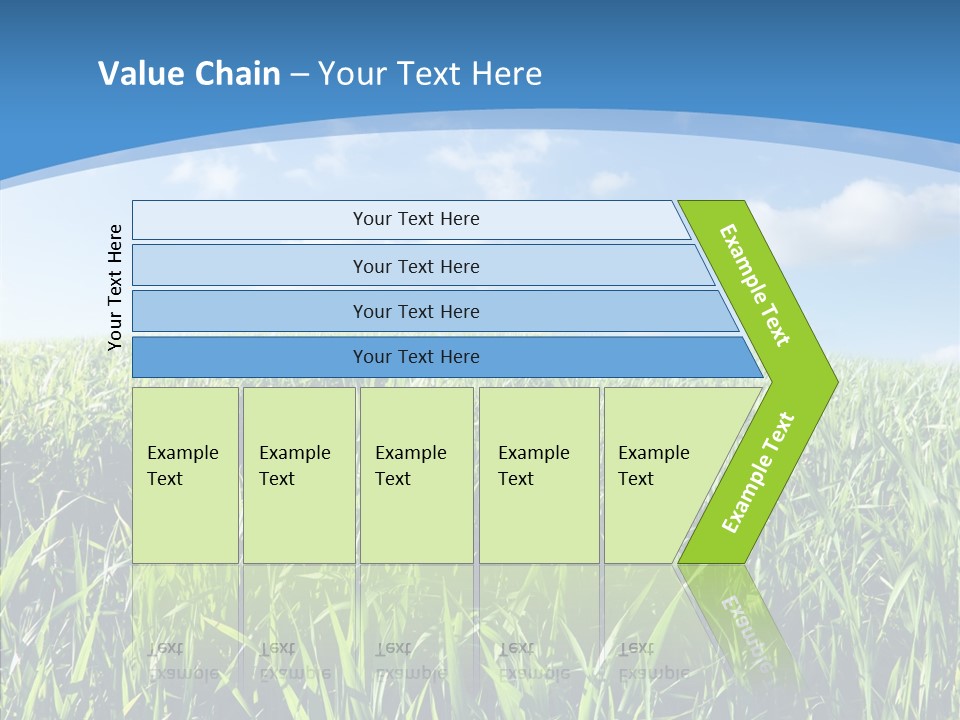 Blue White Wind PowerPoint Template