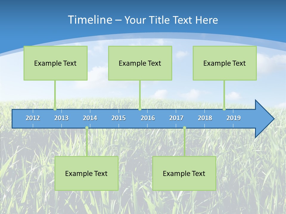 Blue White Wind PowerPoint Template