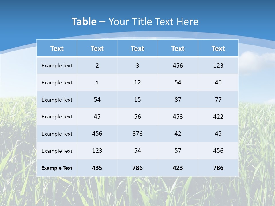 Blue White Wind PowerPoint Template