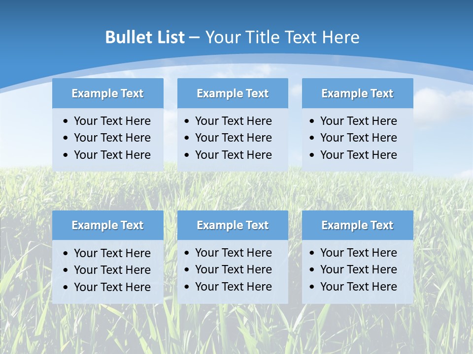 Blue White Wind PowerPoint Template