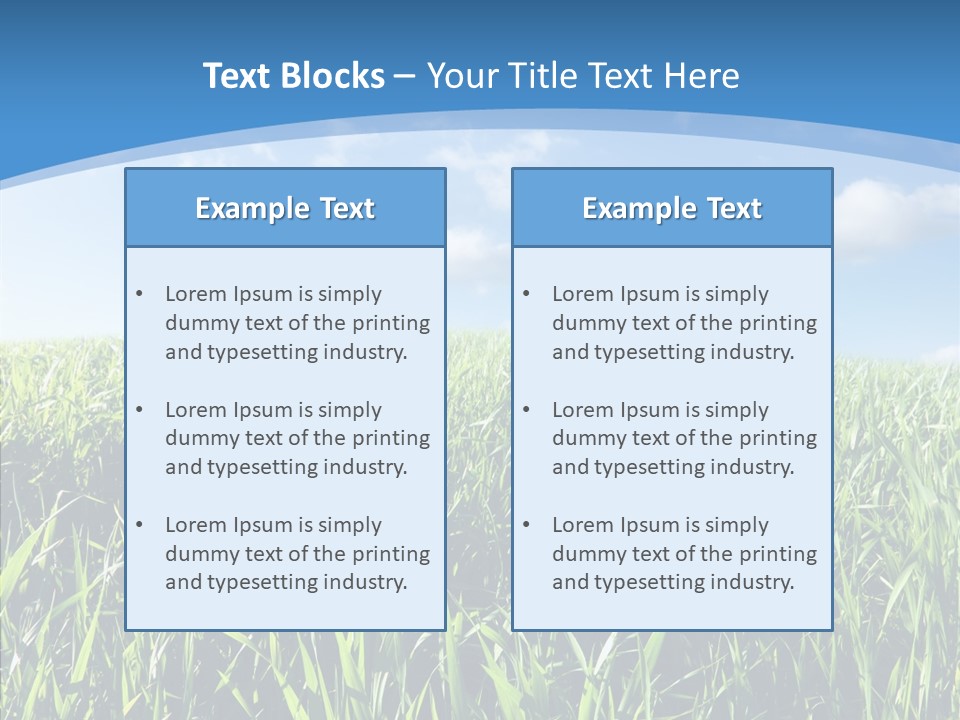Blue White Wind PowerPoint Template