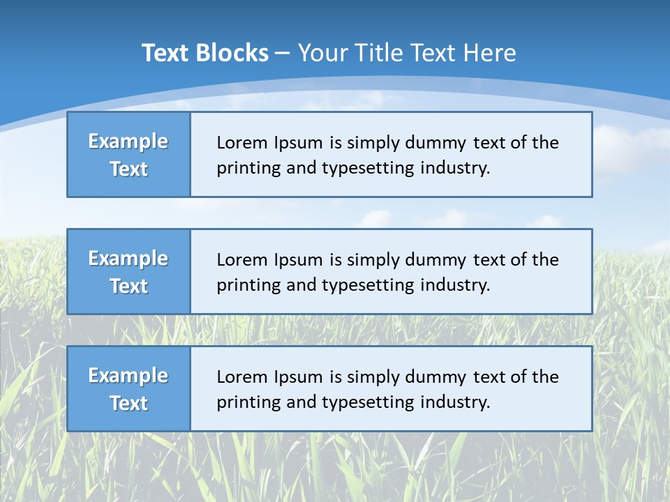 Blue White Wind PowerPoint Template