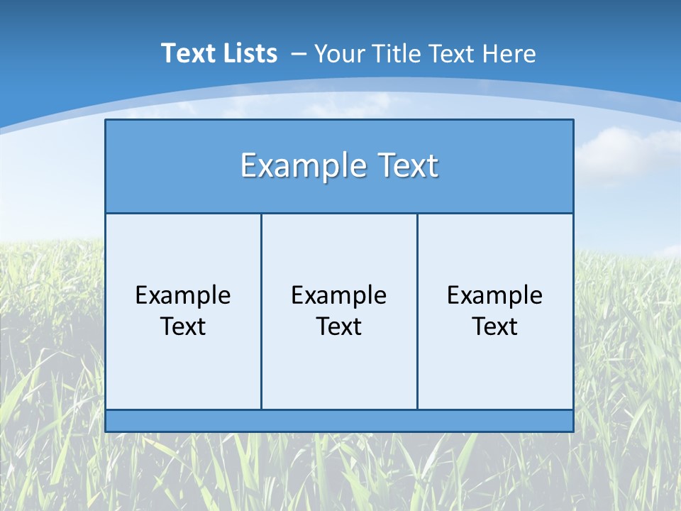 Blue White Wind PowerPoint Template