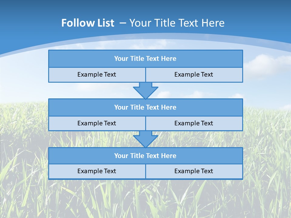 Blue White Wind PowerPoint Template