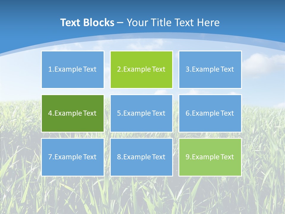 Blue White Wind PowerPoint Template