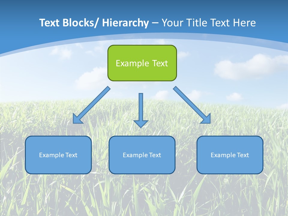 Blue White Wind PowerPoint Template