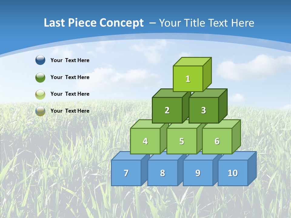 Blue White Wind PowerPoint Template