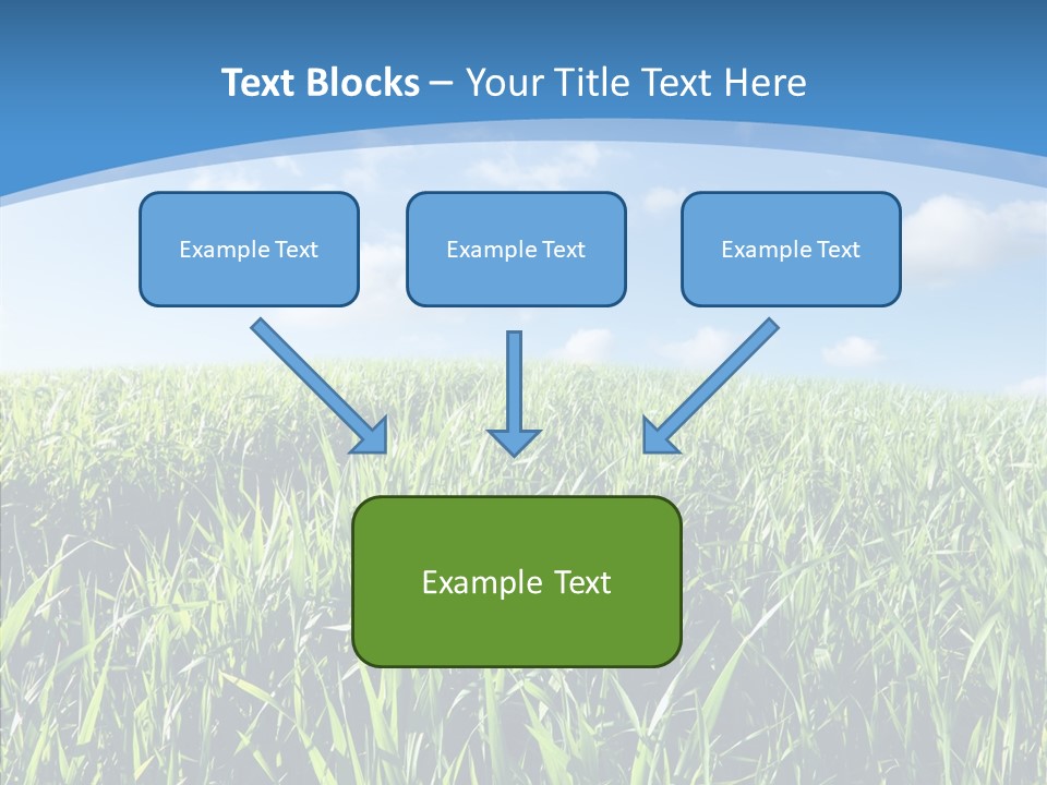 Blue White Wind PowerPoint Template