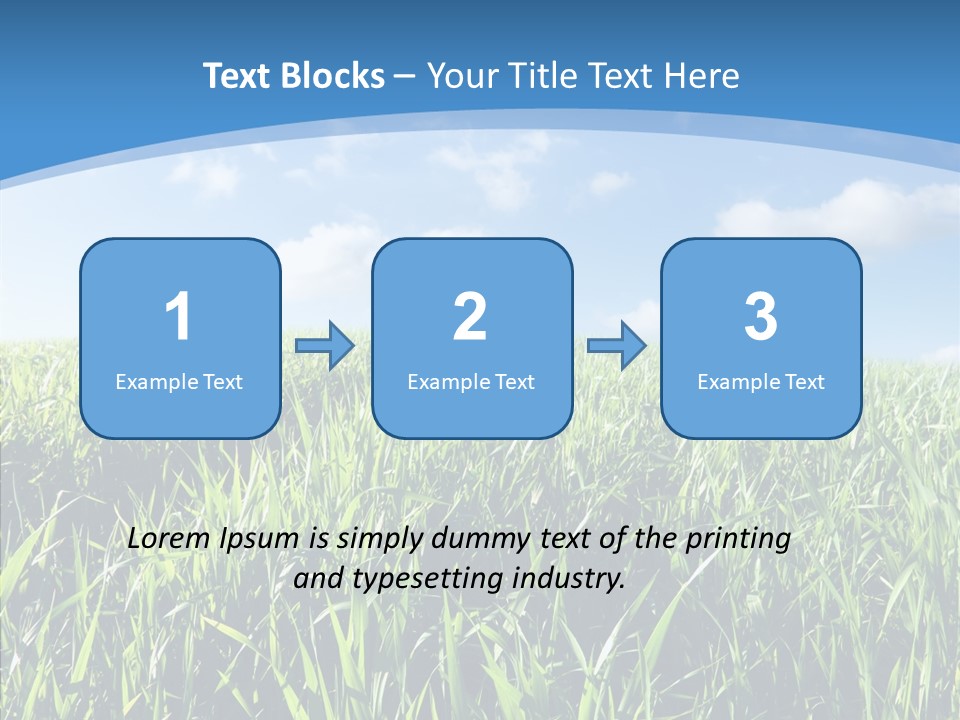 Blue White Wind PowerPoint Template